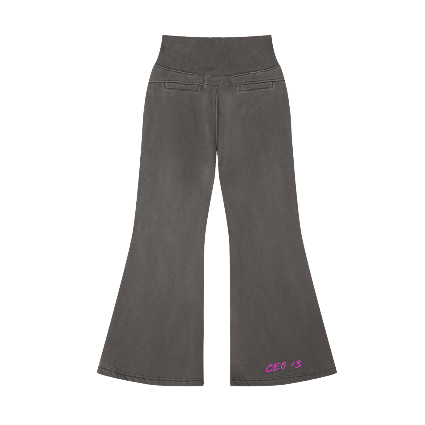 (CEO) Vintage Washed Flared Fleece Pants