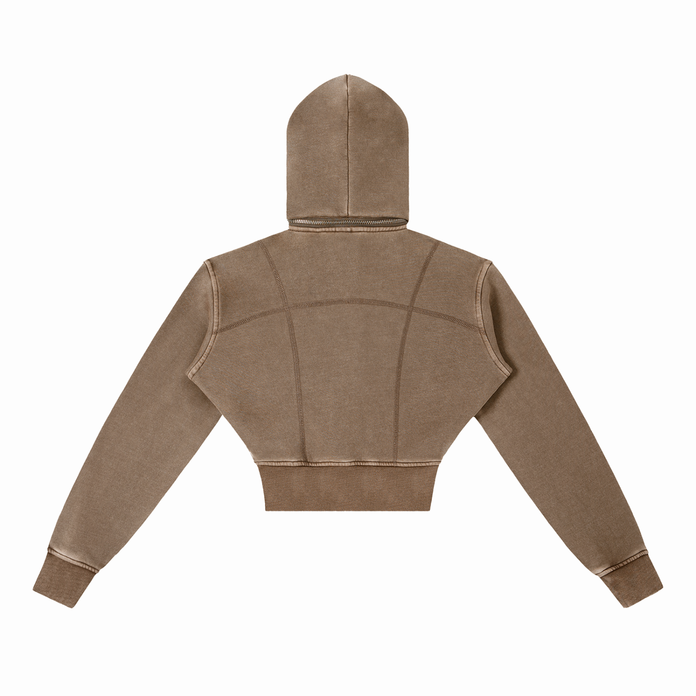 (CEO) Vintage Washed Cropped Fleece Hoodie