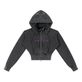 (CEO) Vintage Washed Cropped Fleece Hoodie