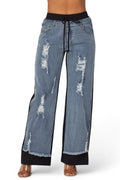 Still Got It Denim Jeans/Sweatpants Mix