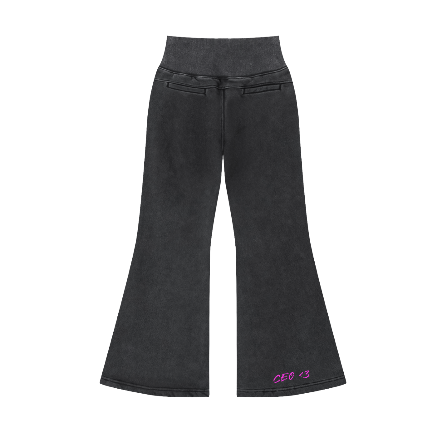 (CEO) Vintage Washed Flared Fleece Pants
