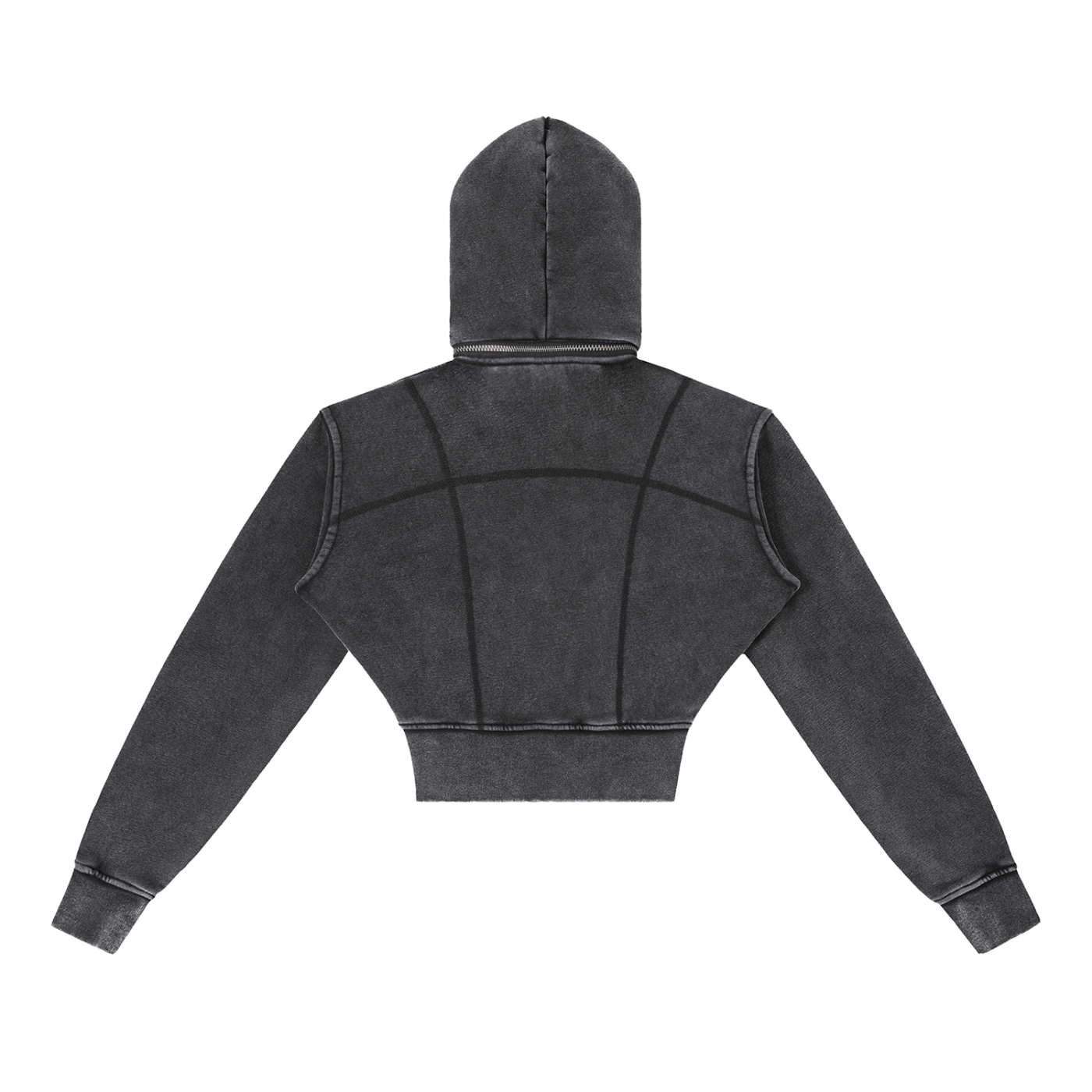 (CEO) Vintage Washed Cropped Fleece Hoodie